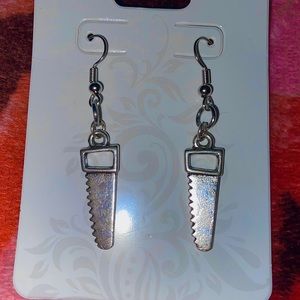 handsaw earrings